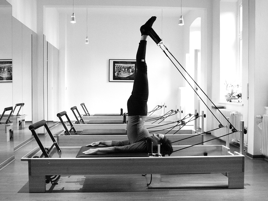 Kerstin Schoeneck im ersten Pilatesstudio in Lüneburg 2006
